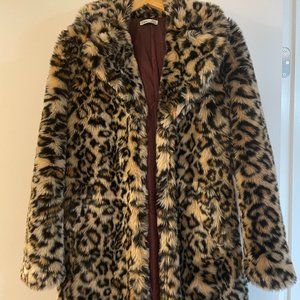 Dex Medium Faux Cheetah Coat